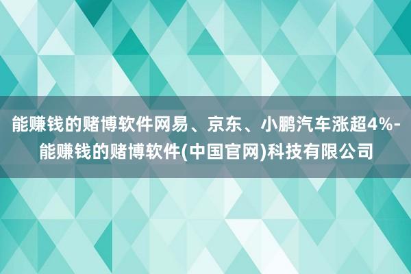 能赚钱的赌博软件网易、京东、小鹏汽车涨超4%-能赚钱的赌博软件(中国官网)科技有限公司