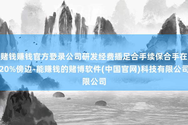 赌钱赚钱官方登录公司研发经费插足合手续保合手在20%傍边-能赚钱的赌博软件(中国官网)科技有限公司