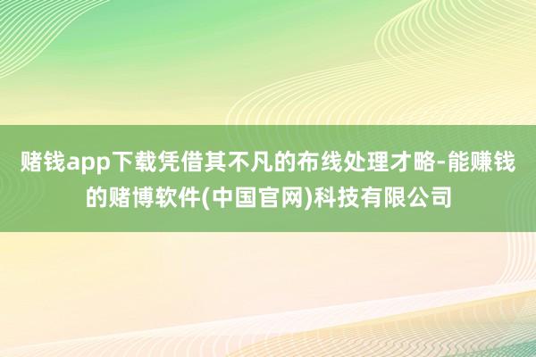 赌钱app下载凭借其不凡的布线处理才略-能赚钱的赌博软件(中国官网)科技有限公司